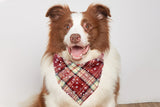 4Pcs Snowflakes Christmas Dog Bandana Buffalo Plaid Pet Scarf Dog Triangle Bandana