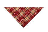 4Pcs Snowflakes Christmas Dog Bandana Buffalo Plaid Pet Scarf Dog Triangle Bandana