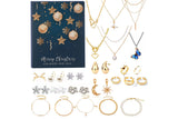 24Pcs Christmas Jewelry Advent Calendar Bracelet Set