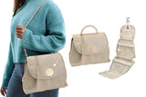 Large Capacity Water-resistant Toiletry Bag Travel Bag with Hanging Hook