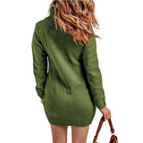 Women's Turtleneck Knited Sweaters Dress