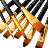 15pcs Professional Paint Brushes for Watercolor Oil Acrylic Painting