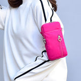 Nylon Phone Multi-Pocket Crossbody Bag