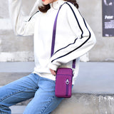 Nylon Phone Multi-Pocket Crossbody Bag