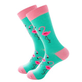 5 Pairs of Women Novelty Socks Fruit Animal Floral Pattern Socks Set