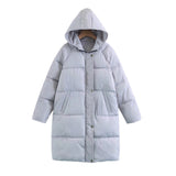Midi Hooded Puffer Jacket
