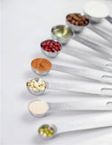 7-Pieces Stainless Steel Engraved Measuring Spoon Set
