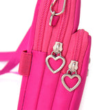 Nylon Phone Multi-Pocket Crossbody Bag