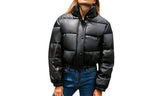 PU Leather Quilted Jacket