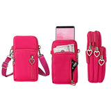 Nylon Phone Multi-Pocket Crossbody Bag