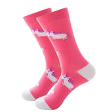 5 Pairs of Women Novelty Socks Fruit Animal Floral Pattern Socks Set