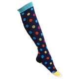 6 Pairs Knee-Length Printed Compression Socks