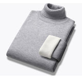Men's Velvet Lining Turtleneck Pullover Sweaters