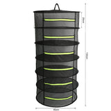 2/4/6/8 Layer Herb Plant Drying Rack Collapsible Dry Net Hanging Drying Rack with Storage Bag
