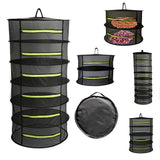 2/4/6/8 Layer Herb Plant Drying Rack Collapsible Dry Net Hanging Drying Rack with Storage Bag