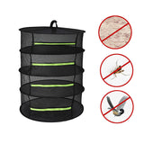 2/4/6/8 Layer Herb Plant Drying Rack Collapsible Dry Net Hanging Drying Rack with Storage Bag