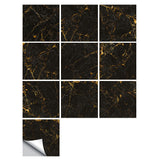 10Pcs Marble Style Mosaic Tile Wall Stickers Waterproof Wallpaper Removable Decal Kitchen Bathroom