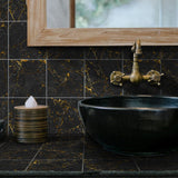 10Pcs Marble Style Mosaic Tile Wall Stickers Waterproof Wallpaper Removable Decal Kitchen Bathroom