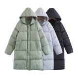 Midi Hooded Puffer Jacket