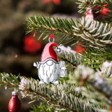 Christmas Tree Hanging Pendant Solid Metal Xmas Ornaments Decorations