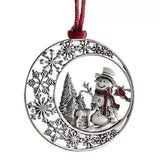 Christmas Tree Hanging Pendant Solid Metal Xmas Ornaments Decorations