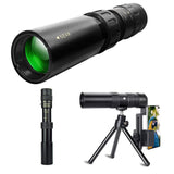 300X40mm Super Telephoto Zoom Monocular Telescope With mini Tripod Set