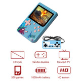 500 In 1 Portable Handheld Retro Video Game Console Doubles Mode