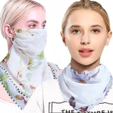 2Pcs Flower Print Lightweight Scarf