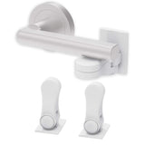 4Pcs Child Handles Door Lever Lock Adhesive Proof Doors Safety Tools