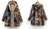 Patchwork Fleece-Lined Coat