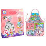 DIY Kids Graffiti Apron with 12Pcs Paintting Pens