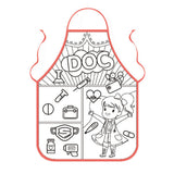DIY Kids Graffiti Apron with 12Pcs Paintting Pens