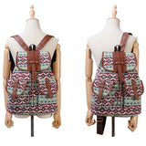 Geometric Canvas Backpacks