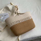 Woven Tote Shoulder Bag