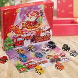 2022 Christmas Advent Calendar for Kids, 24 Days Countdown Calendar Toys with Cars Set for Boys Kids Party Favors Xmas Gift