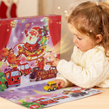 2022 Christmas Advent Calendar for Kids, 24 Days Countdown Calendar Toys with Cars Set for Boys Kids Party Favors Xmas Gift