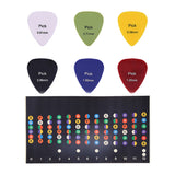 Guitar Fretboard Stickers with 100 Pcs Guitar Picks