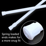2Pcs  Tension Rods Adjustable Cupboard Bars Curtain Rods Closet Rod Wardrobe Rod