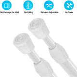 2Pcs  Tension Rods Adjustable Cupboard Bars Curtain Rods Closet Rod Wardrobe Rod