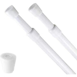 2Pcs  Tension Rods Adjustable Cupboard Bars Curtain Rods Closet Rod Wardrobe Rod