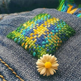 14 Hooks Small Loom-Speedweve Type Weave Tool Set Darning Machine Green