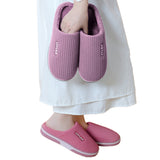 Women Winter Plush Slippers Thick Sole Warm Shoes Home Slippers