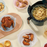 FDA Certified Silicone Round Baking Tray Air Fryer Liner Pizza Oven Basket Mat