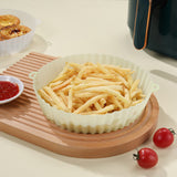 FDA Certified Silicone Round Baking Tray Air Fryer Liner Pizza Oven Basket Mat