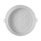 FDA Certified Silicone Round Baking Tray Air Fryer Liner Pizza Oven Basket Mat