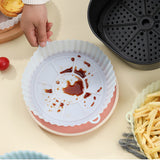 FDA Certified Silicone Round Baking Tray Air Fryer Liner Pizza Oven Basket Mat