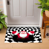 Christmas 3D Printed Vortex Illusion Living Room Floor Door Mat Anti-slip