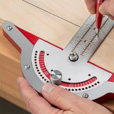 Woodworkers Edge Ruler Adjustable Protractor Angle Finder Stainless Steel Caliper Carpenter Tools