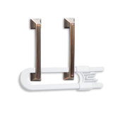 2Pcs Baby Safety Sliding Cabinet Locks Adjustable U Shaped Child Safety Cabinet Latches Door Locks for Home Safety
