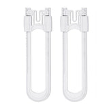 2Pcs Baby Safety Sliding Cabinet Locks Adjustable U Shaped Child Safety Cabinet Latches Door Locks for Home Safety